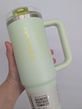 new Stanley Tumbler Protour Water Bottle Cup Honeydew 🍈 Anti Spill 30 oz